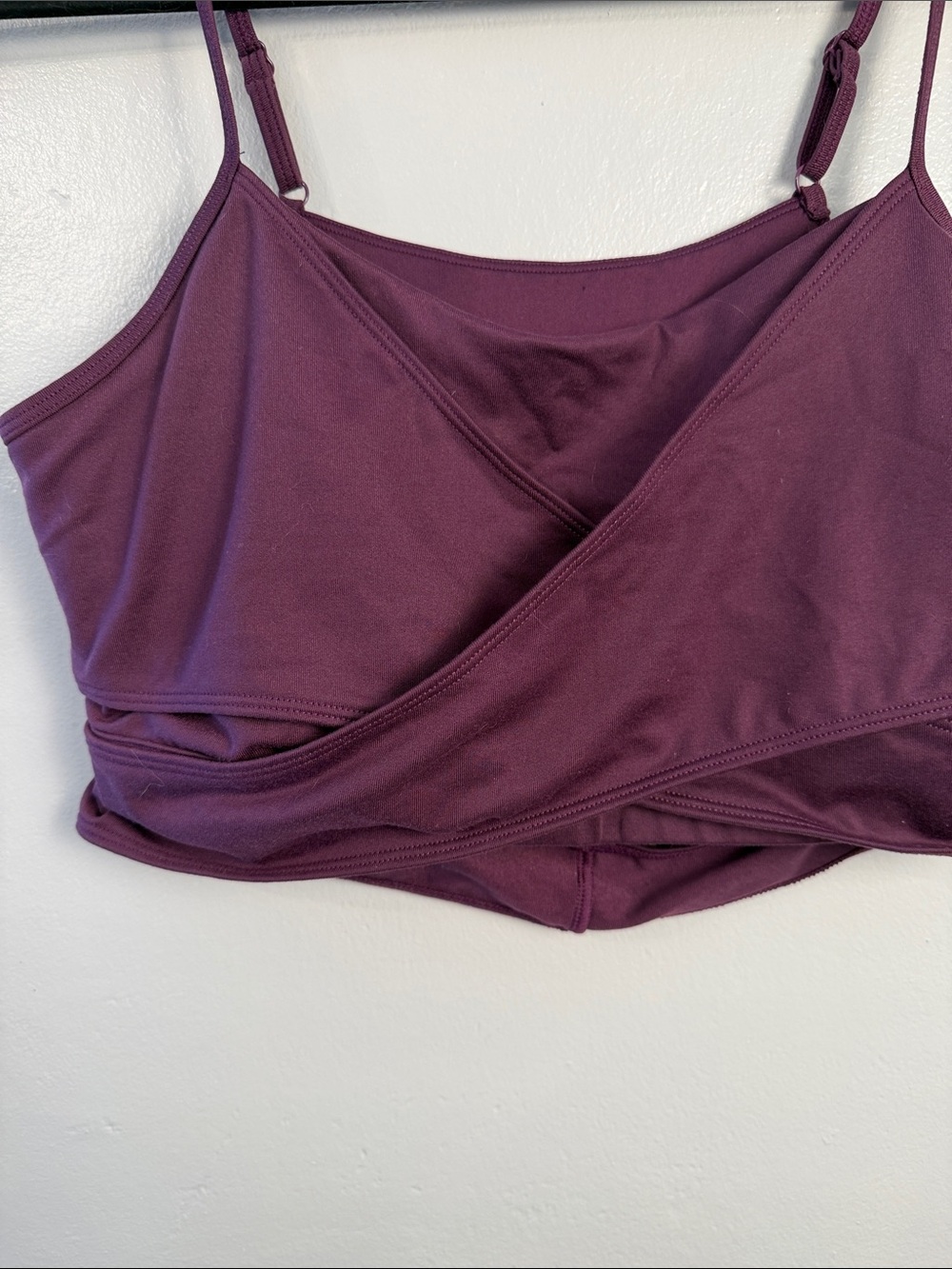 ALO Yoga Enso Tank Plum Crossover Bralette Tank size Large - Picture 4 of 8